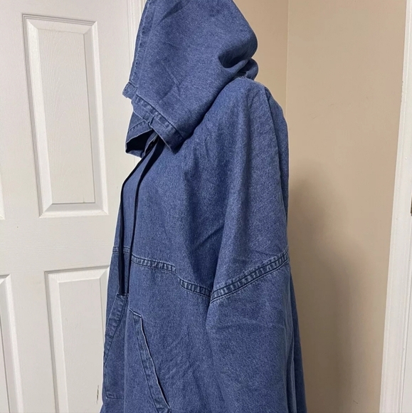 Spirit Jersey Size Large  Cotton Denim Oversized Hoodie - Picture 3 of 8